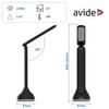 Avide LED asztali lámpa RGB Hangulatvilágítás, fekete, 4W
