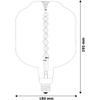 Avide LED Jumbo Filament Ross Amber izzó 8W E27 2400K Dimmable