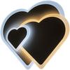 Avide Coeur 74W(37+37) lámpa, távirányítóval
