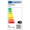 Optonica LED izzó 4W, meleg fehér, E14, 320lm, 2700K
