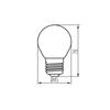 Kanlux LED Filament izzó 4,5W, 2700K, meleg fehér