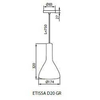 Kanlux ETISSA lámpa E27