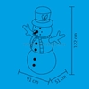 Home felfújható hóember, 122cm