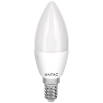 Entac LED gyertya izzó E14, 6,5W, hideg fehér, 6400K