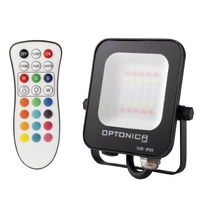 Optonica LED Reflektor 10W, 800lm, IP65, RGB, távirányítóval 