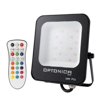  Optonica LED Reflektor 30W, 2400lm, IP65, RGB, távirányítóval 