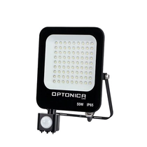 Optonica LED Reflektor 50W, mozgásérzékelő, 4500lm, hideg fehér, 6000K, IP65 