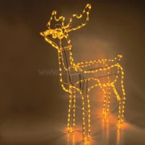 Home LED-es 3D-s rope figura, szarvas
