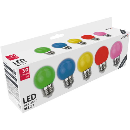 Avide Dekor LED fényforrás E27, 1W, 5db