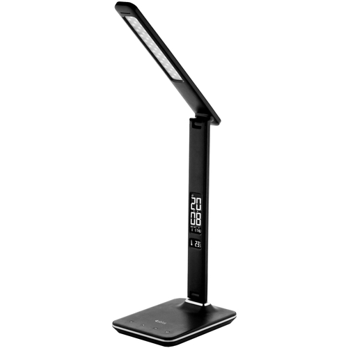 Avide LED irodai bőrhatású asztali lámpa, fekete, 6W