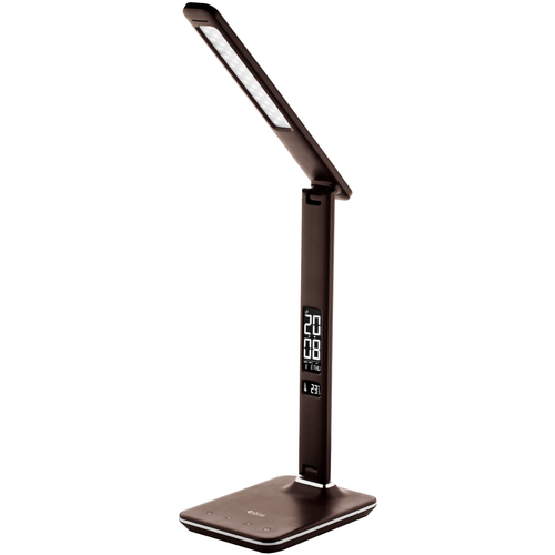 Avide LED irodai bőrhatású asztali lámpa, barna, 6W