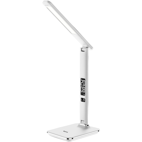 Avide LED irodai bőrhatású asztali lámpa, fehér, 6W