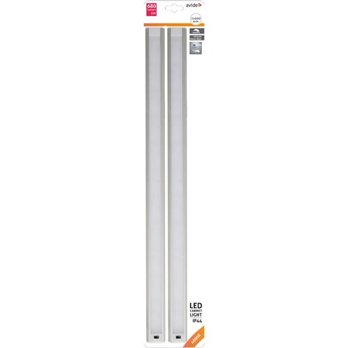 Avide LED Szalag Szekrény Lámpa 9W 4000K,  2X60cm + Szenzor