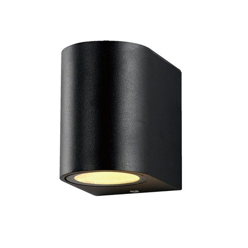 Optonica LED kültéri fali lámpa, IP44, fekete, 1xGU10