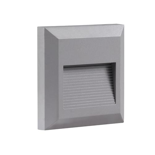 Optonica LED lépcsővilágítás 2W, 80lm, négyzet, IP65, 3000K, Meleg fehér