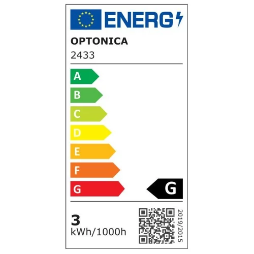 Optonica LED Panel kerek, süllyesztett, 3W, meleg fehér, 130lm, 2800K