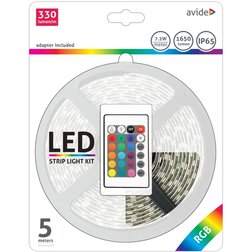 Avide LED Szalag 7.2W SMD5050 30LED RGB IP65 5m