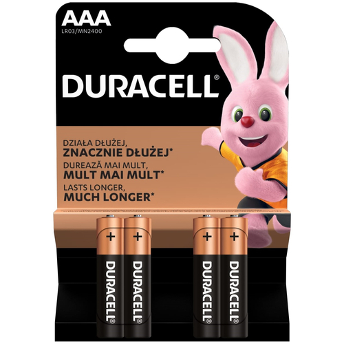  Duracell Basic Alkáli Mikro Elem AAA B4