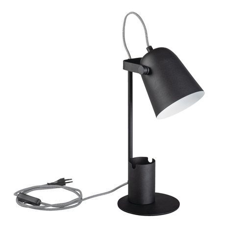Kanlux RAIBO asztali lámpa, E27, fekete
