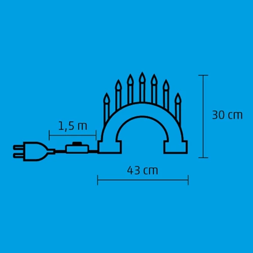 Home gyertyapiramis, meleg fehér