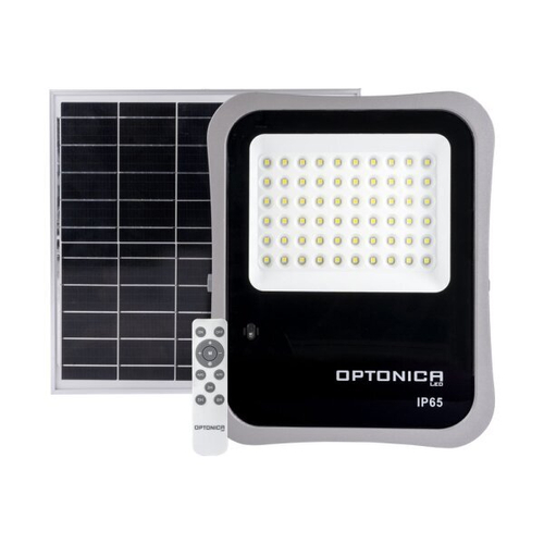 Optonica LED napelemes reflektor 20W, 1800lm, hideg fehér, 6000K 