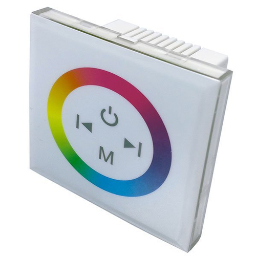 Optonica LED szalag vezérlő(dimmer), RGB, falra szerelhető, fehér