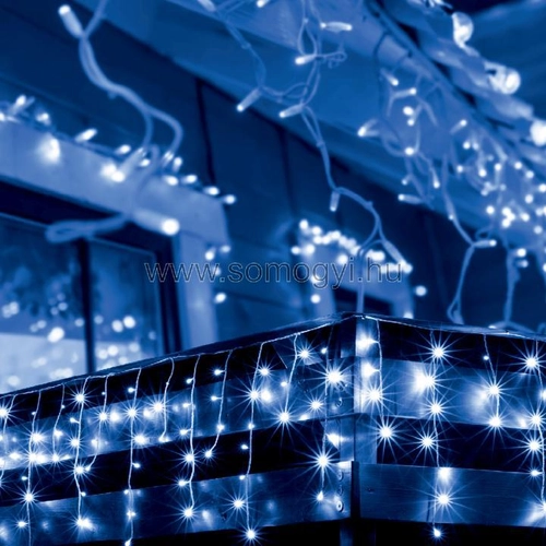 Home kültéri fényfüggöny, kék, 10m