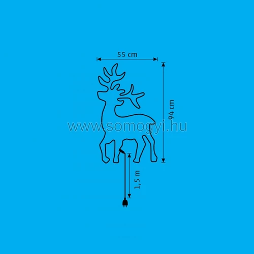 Home LED-es neon light figura, szarvas